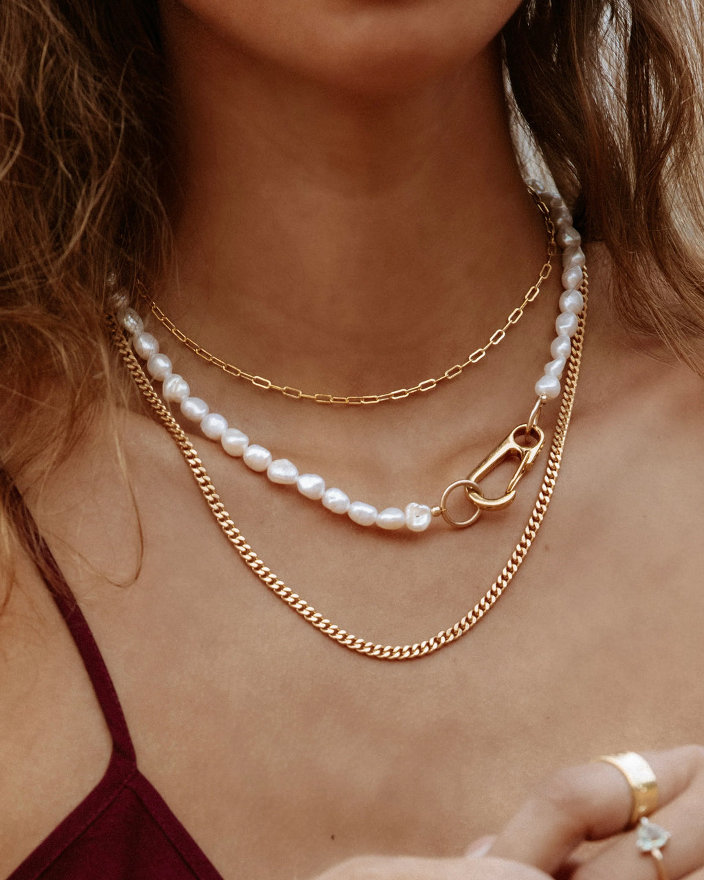 Pearl Lock Necklace